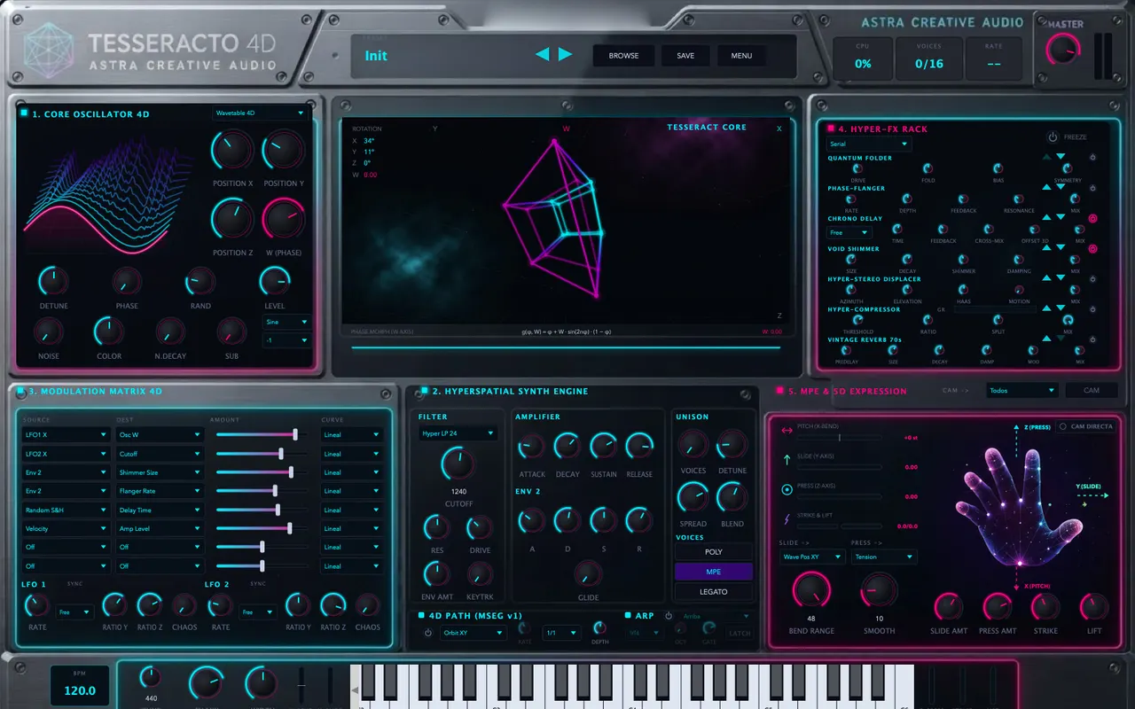 Tesseracto 4D by Astra Creative Audio